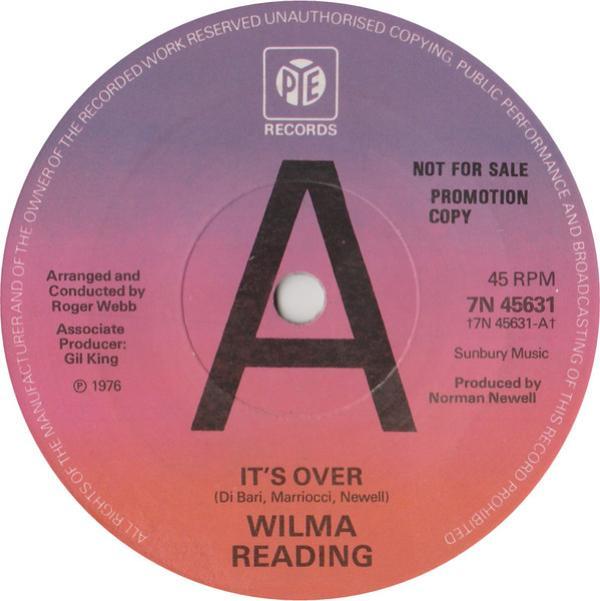 Wilma Reading - Its Over