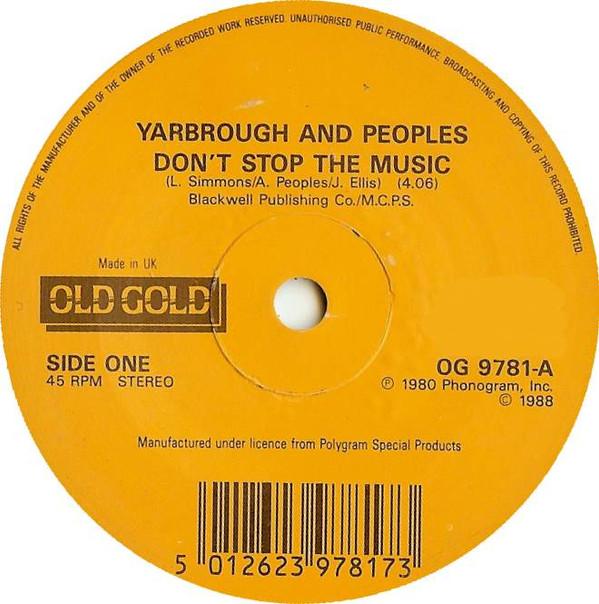 Yarbrough & Peoples, The Gap Band - Don't Stop The Music / Outstanding